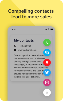 Contacts Block — example 3