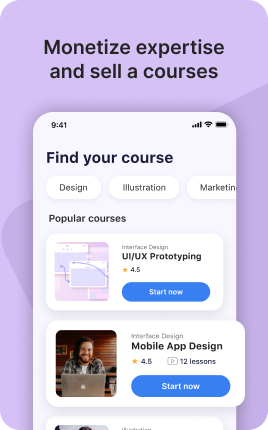 Courses or Tutorials Block — example 1