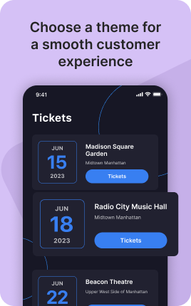 Events or Tickets Block — example 4