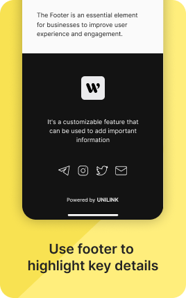 Footer Block — example 2
