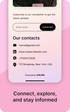 Footer Block — example 3