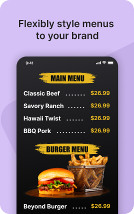 Menu and Price List Block — example 2
