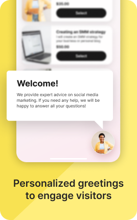 Welcome Message Block — example 1
