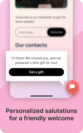 Welcome Message Block — example 3